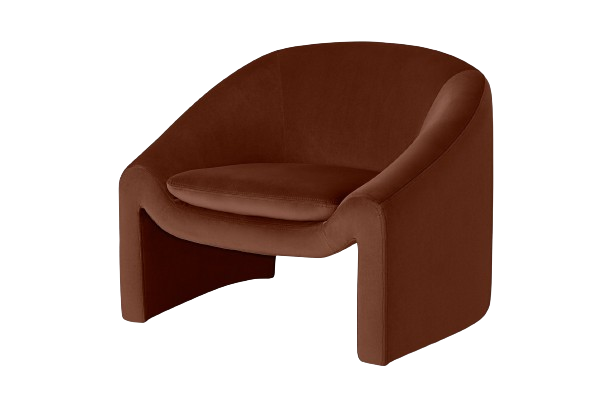 Rosario Burnt Orange Armchair — image 1 of 1