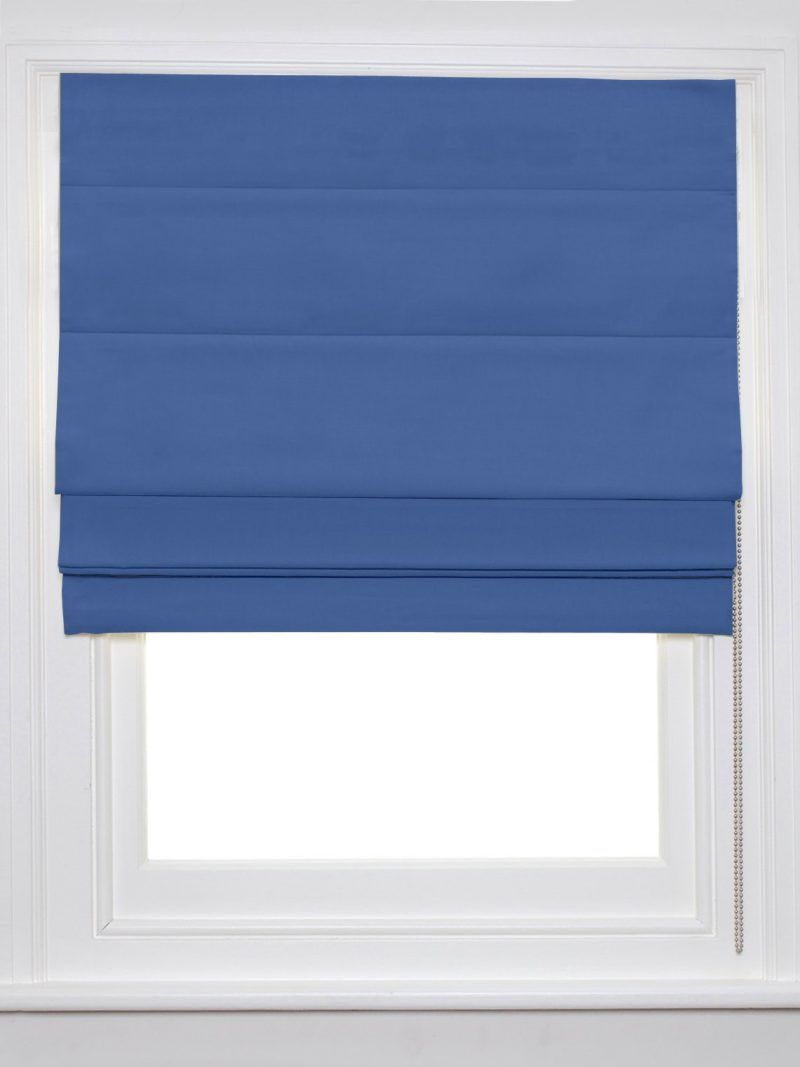 Blue Roman Blind