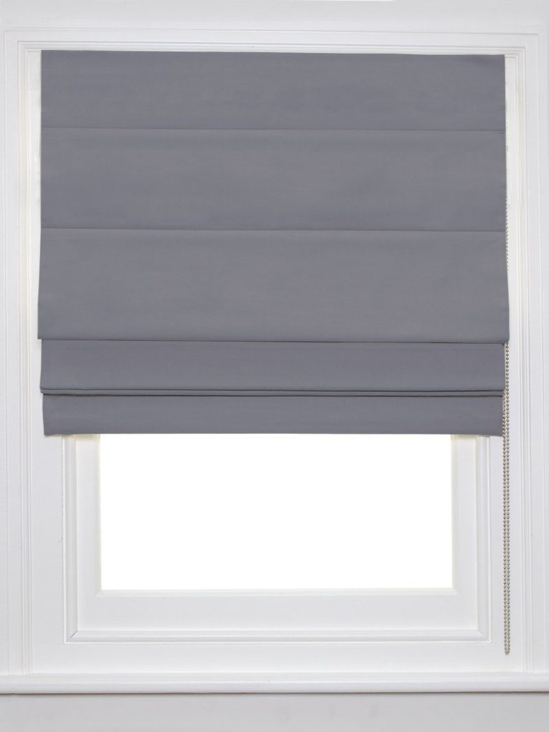 Dark Grey Roman Blind