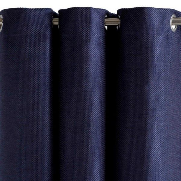 Blue Cotton Curtain