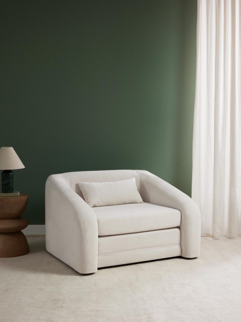 Banas Beige armchair bed