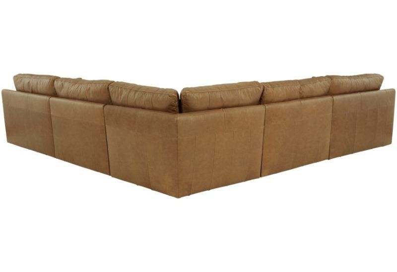 Cova tan leather sofa